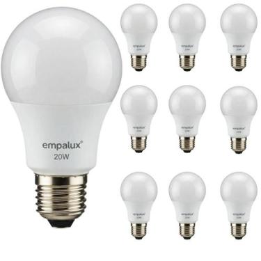 Imagem de Kit 10 Lâmpadas de Led 20W 6,500k Empalux Bivolt Luz Branca