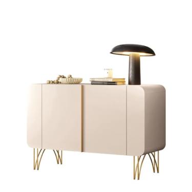 Imagem de Aparador Buffet Sala Benvenuto Com 2 Portas e Pés em Aço (Off White)