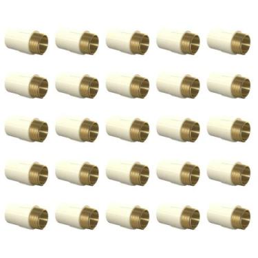 Imagem de Kit 25 Unidades Conector 22Mm X 3/4 Cpvc Aquatherm Tigre - Tigre Pvc