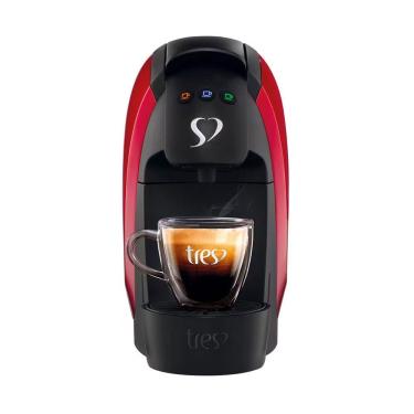 Imagem de Máquina De Café Espresso 3 Corações Luna Automática 600ml Vermelho 110v
