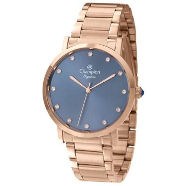Imagem de Relógio Champion Feminino Rosê Azul Cn24435a