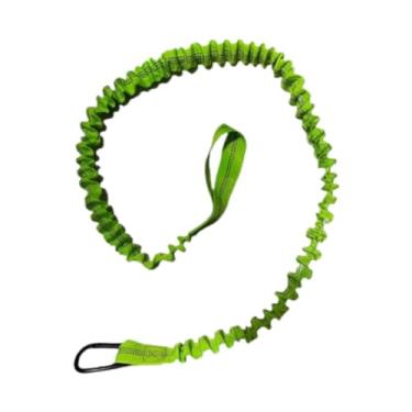 Imagem de kowaku Corda de remo com mosquetão, corda de vara de pesca premium Paddle Keeper, cordão resistente para andaime e capacete rígido para andaime, Verde