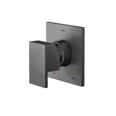 Imagem de Acabamento Monocomando Para Chuveiro E Ducha Higiênica Docol New Edge 926070 1-2" Grafite Escovado