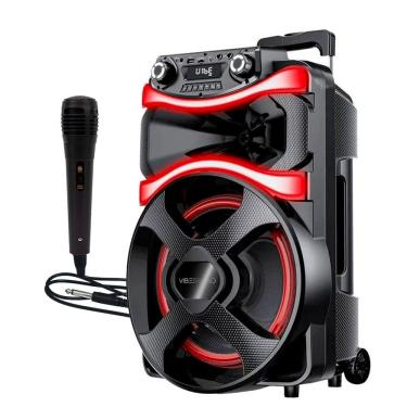 Imagem de Caixa Som Bateria 800W Rms Portátil Bluetooth Amplificada Fm Usb Bivolt Vibe Sound Vs001 - V12 Power