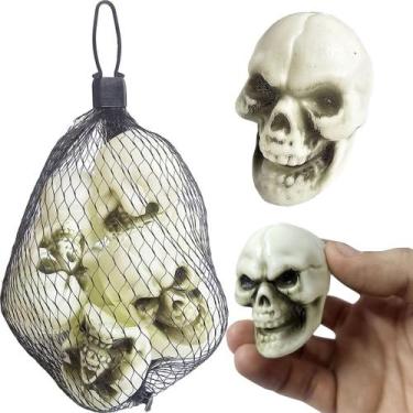 Imagem de 08 Caveiras Decoração Halloween Assustar Pegadinha Tiktok - Holiday