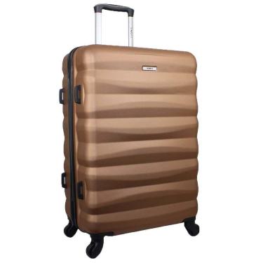 Imagem de Mala De Viagem Media Em Abs Yins 21089 Cadeado Integrado Rodas Giro 360 Cobre M