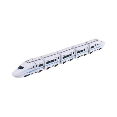 Imagem de Crianças DIY Trem De Trilho De Alta Velocidade Brinquedo Elétrico Som 