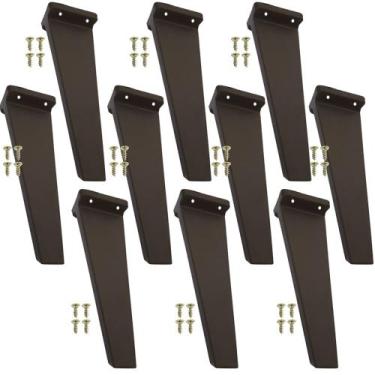 Imagem de 10 Pes Retro Quadrado Rack Móveis Armario 16cm Branco Mogno Preto - fa