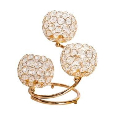 Imagem de IEUDNS Suporte de velas, decoração estética, castiçal decorativo para sala, candelabro para centro de mesa, comemorações de festivais