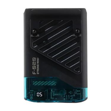 Imagem de KiBcsLic Ventilador portátil de ar condicionado de mão Ventilador de cintura para viagens e esportes ao ar livre, Preto