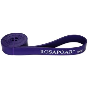 Imagem de ROSAPOAR Faixa de resistência, faixa de puxar para cima, faixas de exercícios de látex natural para treino, alongamento corporal, powerlifting, treinamento esportivo em casa/academia - roxo