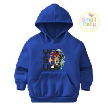 Imagem de Moletom Infantil / Juvenil / Unissex Jesus Yeshua - Core Base, Azul, 1