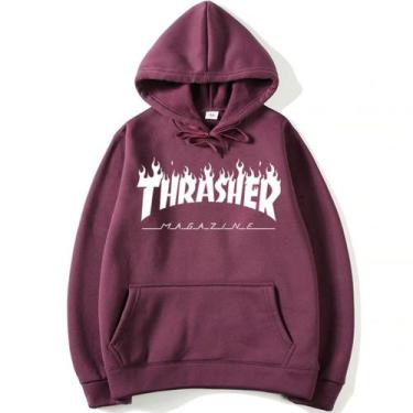 Imagem de Moletom Streetwear Blusa de frio Capuz e Bolso Marrom Claro - Core Bas