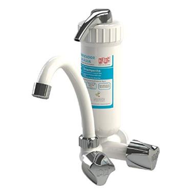 Imagem de Torneira Bica Móvel Plus de Parede Com Filtro Branca/Cromado - HERC