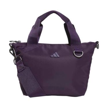 Imagem de adidas Mini sacola feminina, bolsa transversal pequena, Aurora ameixa roxa, One Size, Mini sacola feminina, bolsa transversal pequena