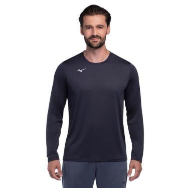 Imagem de Camiseta de Treino Manga Longa Mizuno Energy 2.0 Masculina, Azul, M