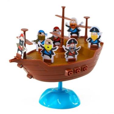 Imagem de Jogo Se Segura Pirata, Navio Equilibrista Não Pode Virar, Brinquedo de Equilíbrio e Habilidades, Divertido Interativo (Pirata)