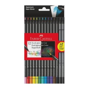 Imagem de Lápis De Cor Supersoft 12 Cores + 2 Grafites Faber Castell