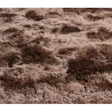 Imagem de Tapete Passadeira 2,00 x 0,60 Corredor Quarto Sala Felpudo(Marrom mesclado)