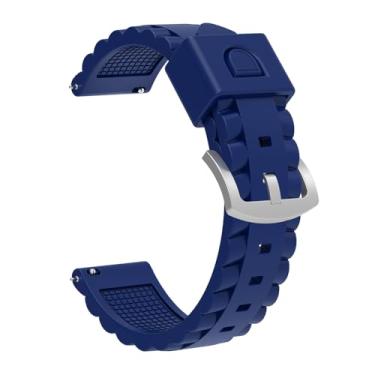 Imagem de Futanwei Pulseira de relógio inteligente CARBINOX de substituição de 22 mm [liberação rápida] pulseiras de silicone para smartwatch CARBINOX Blaze Square, Blaze Round, X-Ranger e Vortex, azul