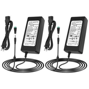 Imagem de ARIMDOTUL Pacote Com 2 Fontes De Alimentação 24 V, Adaptador Para Luzes Led 4 A E 96 W Conector Fêmea Cc, Ca 100-240 V Transformador, Fonte Tomada Parede Régua Energia Outros Dispositivos Baixa Tens