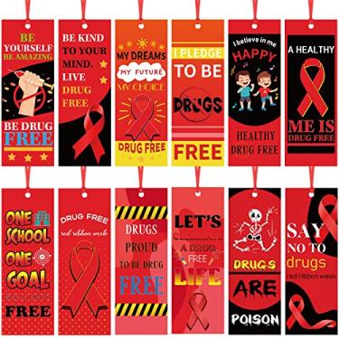 Imagem de Ctosree Conjunto de 120 marcadores de página sem drogas da semana da fita vermelha com fita de marcadores inspiradores de livro a granel para crianças marcadores de papel dupla face para estudantes, adultos, escola, papelaria, presentes