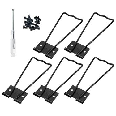 Imagem de Rierdge 5 Peças De Cavalete Ferro Para Moldura Foto, Suporte Fotos 4,39" Com Parafusos E Chave Fenda (Preto)