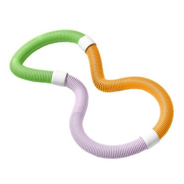 Imagem de menolana Argola de ginástica com peso para cintura, anel de exercícios, PVC, esportes, entretenimento, equipamento de argola com peso para academia em casa, 1.4 Kg