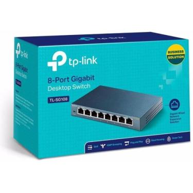 Imagem de Switch Tp-Link 8 Portas Gigabit Mesa 10/100/1000 Mbps Homolo, Bivolt a