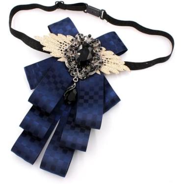 Imagem de Gravata-borboleta Noivo Melhor Homem Homens Gravata Borboleta Anfitrião Terno Camisa Gravata Borboleta Acessórios Para Homens Pré-amarrados, Light Yellow, One Size