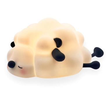 Imagem de Luminaria Abajur Mesa Ovelhinha Dorminhoca Touch Muda De Cor Usb Recarregavel 