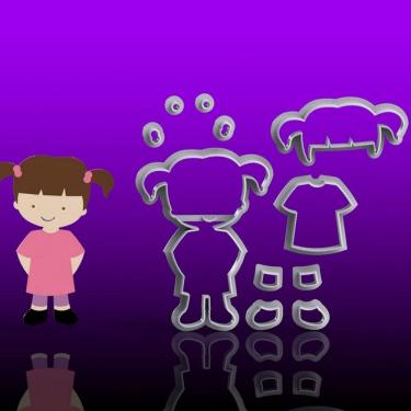 Imagem de Cortador Monstros S/A Cute Boo Modular Tamanho 7cm