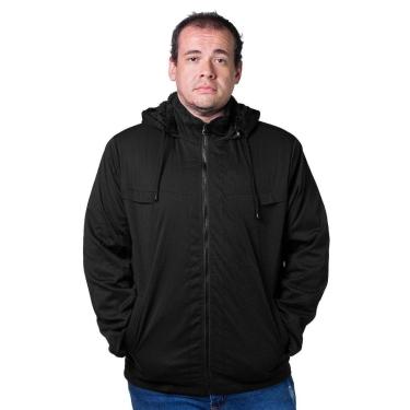 Imagem de Jaqueta Broken Rules Plus Size Sarja Masculina 518012 Preto-Masculino