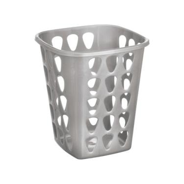 Imagem de Lixeira Quadrada Cesto Telado Resistente Versátil 7,5 Litros - Plástic