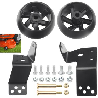 Imagem de DECKMAN Kit de suporte 532181040 e calibre 525509501 compatível com tratores e cortadores de grama Husqvarna AYP Poulan PXT195G42 LT1000 LT2000 YTH 22V42 Substitua 525509500 531307227 9500 54040 411