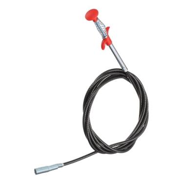 Imagem de HARFINGTON Ferramenta de coleta de garra flexível 1,2 cm de diâmetro 200,7 cm 4 garras gancho de limpeza de aço inoxidável desentupir pia esgoto cabelo ralo limpador ferramenta desentupidor de pia