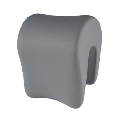 Imagem de Kokiya Travesseiro de mesa para cochilo, espuma viscoelástica, multiuso, ergonômico, almofada para pescoço, apoio de cabeça, travesseiro para viagem, carro, Cinza Escuro