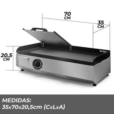 Imagem de CP7022 Chapa De Lanche Bifeteira Sanduicheira 70cm Elétrica 220V - SAR