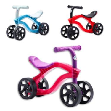 Imagem de Bicicleta de Equilíbrio sem Pedal 4 Rodas Criança de 1 Ano (Rosa)