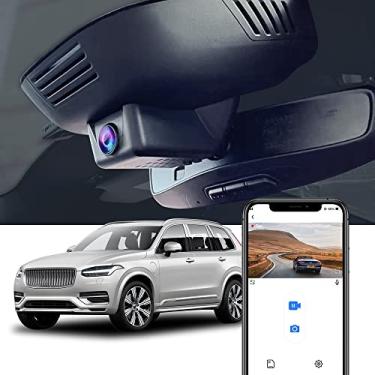Imagem de Fitcamx Câmera veicular 4K adequada para Volvo XC90 2023-2026 plug-in híbrido B5 B6 T8 (modelo B), visual de fábrica OEM, vídeo UHD 2160P, WiFi e aplicativo integrados, gravação em loop, sensor G