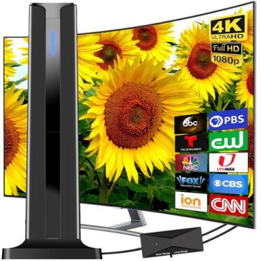 Imagem de Antena HDTV DTVSMARTSHOW 2025 HD 150 milhas de alcance interno
