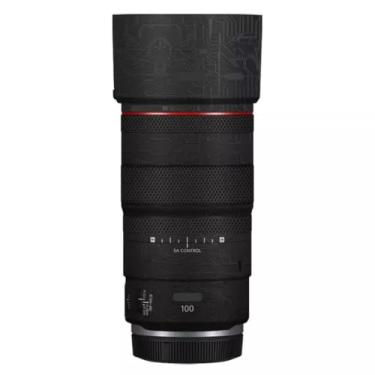 Imagem de 100 2.8 Lente Cap Skin Anti-Scratch Adesivo de Câmera para Canon RF 100 mm F2.8 Película Protetora Macro Decalque (Circuit Black)