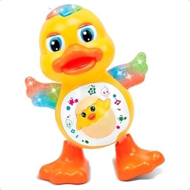 Imagem de Brinquedo Pato Dançante Musical Infantil – Luzes LED, Sons Engraçados e Movimentos Interativos – Brinquedo Educativo com Música para Bebês e Crianças