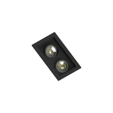 Imagem de Spot de Embutir Recuado Save Energy para 2 Lâmpadas MR16 GU10 Bivolt, 