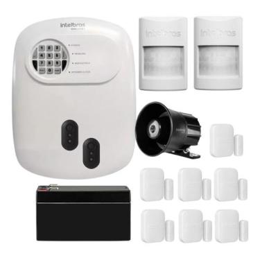 Imagem de Kit Alarme Intelbras Monitorado App 7 Magnetico 2 Presença