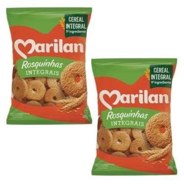 Imagem de Rosquinha Crocante Cereal Integral Marilan Saborosa Kit 600g