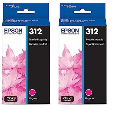 Imagem de Cartucho de tinta Epson T312 Claria Photo HD Magenta (pacote com 2)