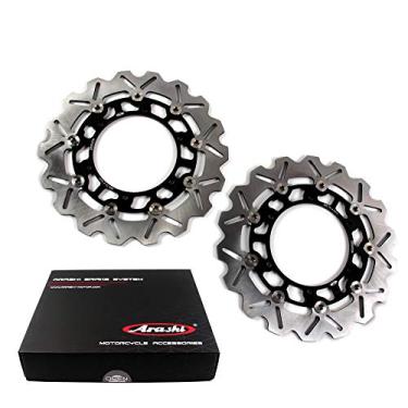 Imagem de Discos de freio dianteiro Arashi Rotores para Yamaha XJ600N 1998-2003, XT600Z Tenere 2008-2015, TDM 900 2002-2014, FZS1000 FAZER 2001-2005, XVZ1200 VENTURE ROYAU LE 1984 -1987, preto