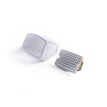 Imagem de TOPZONE Adequado para Kawasaki 1986-2006 Vulcan 750 / VN750; 1980 KZ1000 LTD; 1985-VN700; Lente da lâmpada traseira da luz traseira do freio da motocicleta; 23026-1063 (transparente, 3. luzes