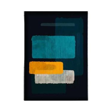 Imagem de Pôster De Arte Minimalista Azul E Preto Réplica De Mark Rothko Para De